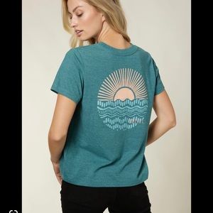O’Neill crop tee Ripple Effect Hydro xl